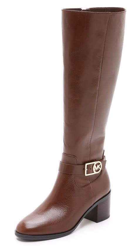 brown waterproof Michael Kors boots